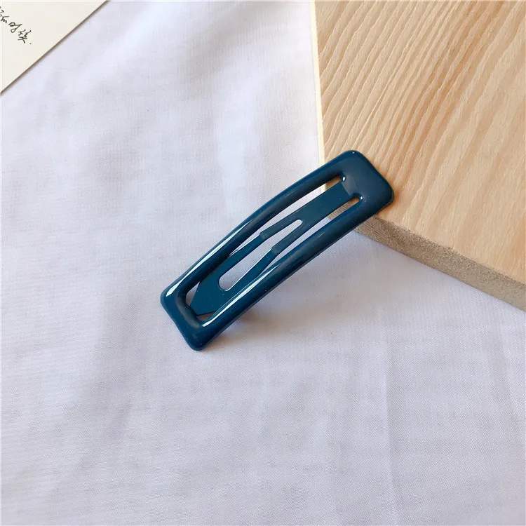Color Square Candy Hair Clips Alloy Girl Hairpin Summer Cartoon Hairclips BB Clip Fashion Solid color Hair Accessories