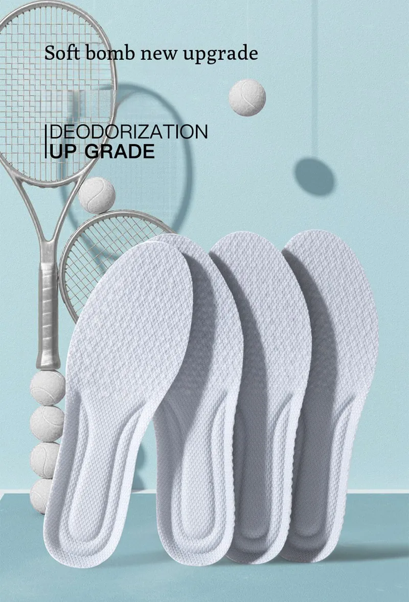 Soft Sports Insole for Shoes Comfortable Plantar Fasciitis Insoles for Feet Man Women Orthopedic Shoe Sole Running Accessories