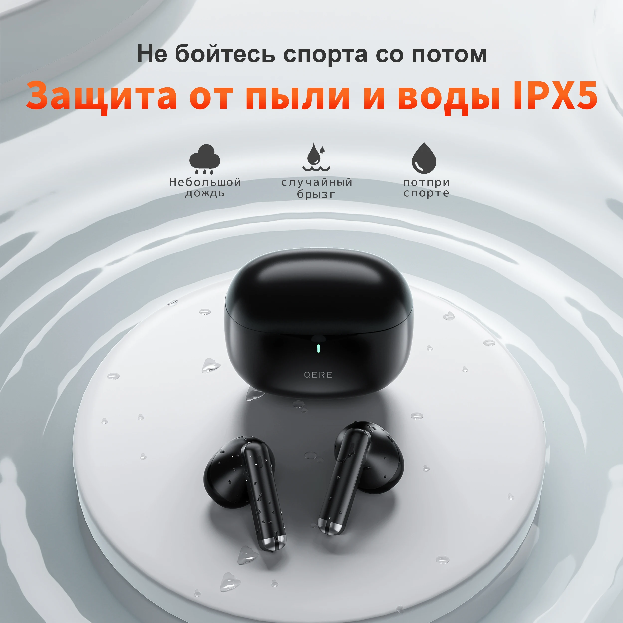 Wireless Earphones,QERE E28,NEW TWS Bluetooth 5.3,HD Microphone,HIFI Headphones ,13mm Driver,60ms Low Latency,4 Mics+ENC Call