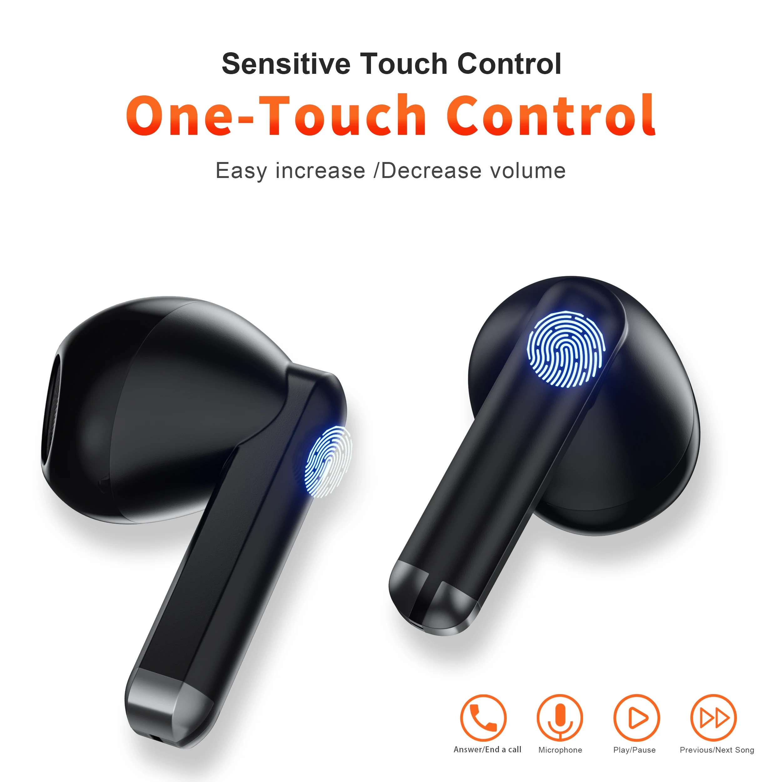 Wireless Earphones,QERE E28,NEW TWS Bluetooth 5.3,HD Microphone,HIFI Headphones ,13mm Driver,60ms Low Latency,4 Mics+ENC Call