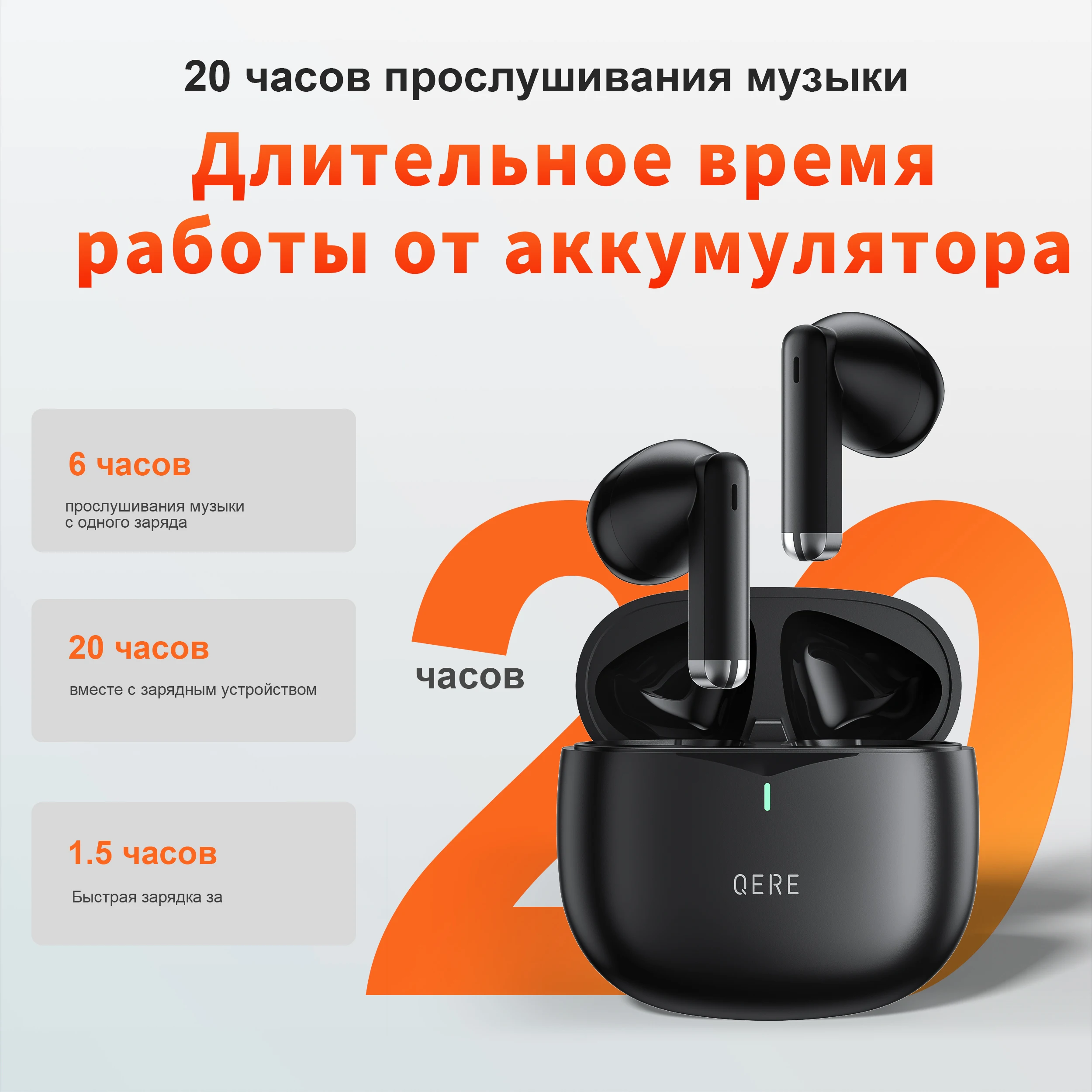 Wireless Earphones,QERE E28,NEW TWS Bluetooth 5.3,HD Microphone,HIFI Headphones ,13mm Driver,60ms Low Latency,4 Mics+ENC Call