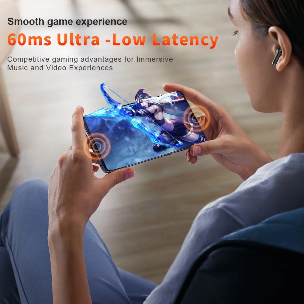 Wireless Earphones,QERE E28,NEW TWS Bluetooth 5.3,HD Microphone,HIFI Headphones ,13mm Driver,60ms Low Latency,4 Mics+ENC Call