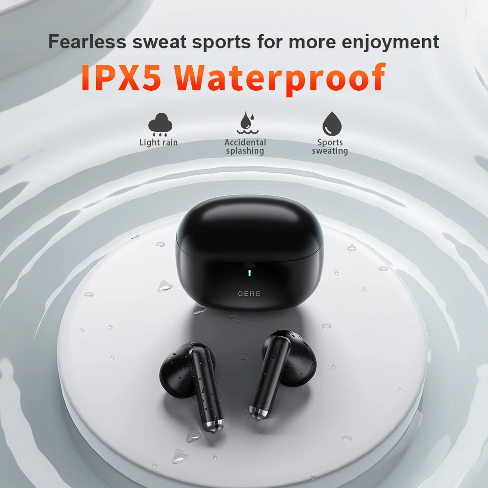 Wireless Earphones,QERE E28,NEW TWS Bluetooth 5.3,HD Microphone,HIFI Headphones ,13mm Driver,60ms Low Latency,4 Mics+ENC Call
