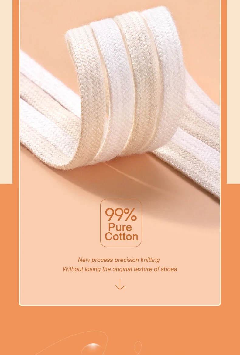 Classic Cotton Shoelaces Flats Sneakers Shoe laces Tennis Shoelace 1CM Width 80/100/120/140/160CM Laces for Shoes Accesories