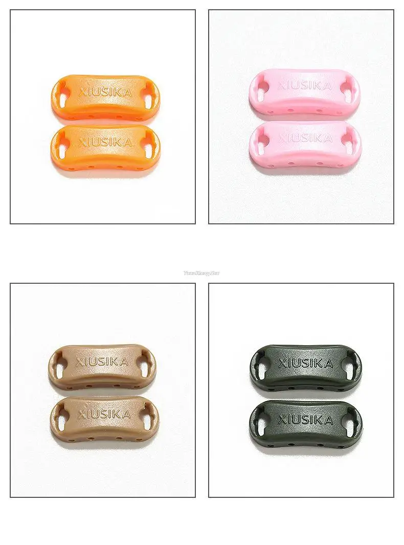 Fashion Shoelace buckle No tie Shoelaces Quick install lock Shoes Accessories AF1 Sneakers Shoe Charms 24 colors Laces Buckle