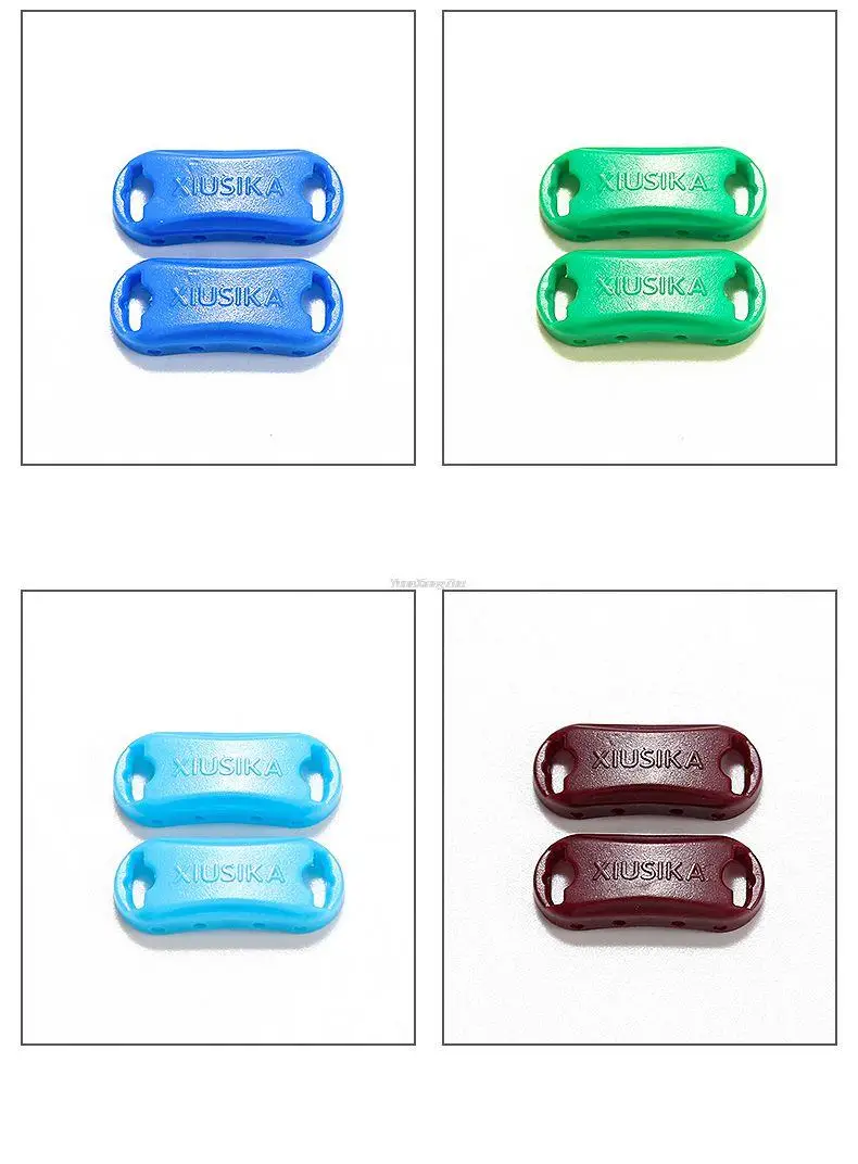 Fashion Shoelace buckle No tie Shoelaces Quick install lock Shoes Accessories AF1 Sneakers Shoe Charms 24 colors Laces Buckle