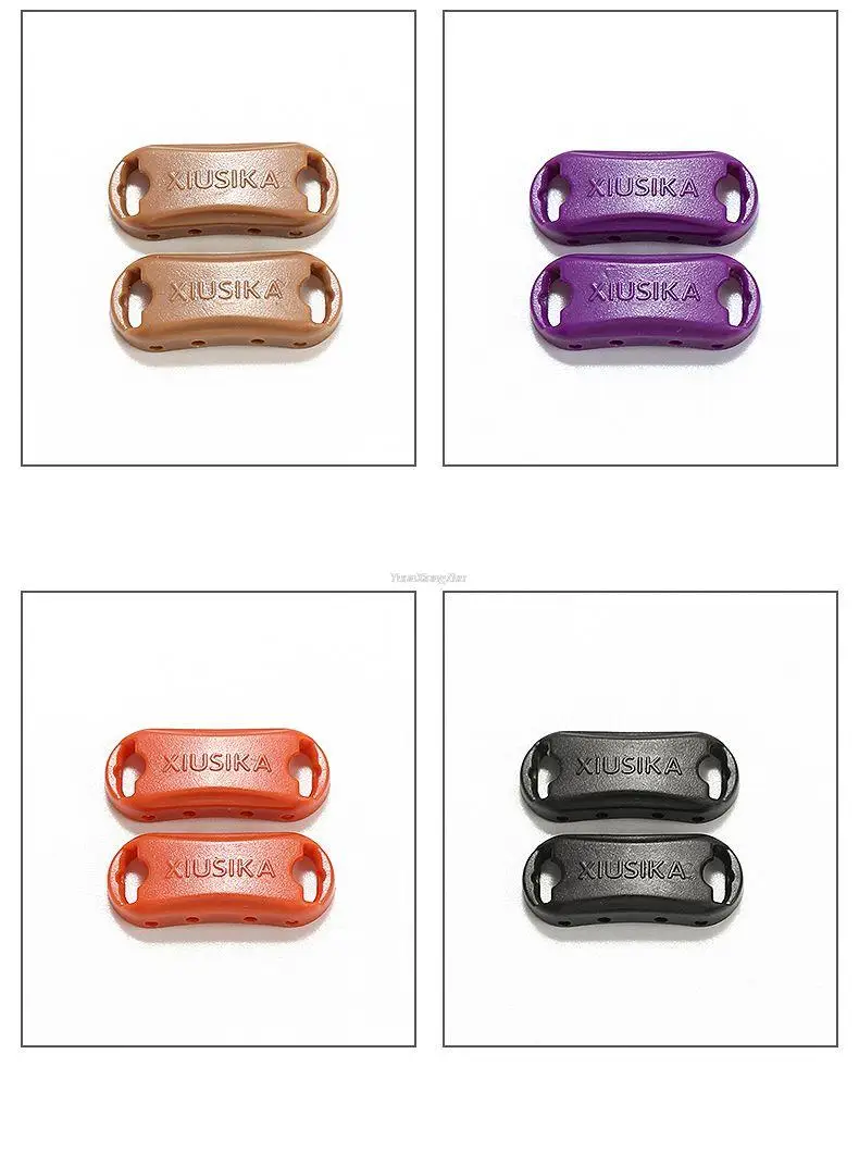 Fashion Shoelace buckle No tie Shoelaces Quick install lock Shoes Accessories AF1 Sneakers Shoe Charms 24 colors Laces Buckle