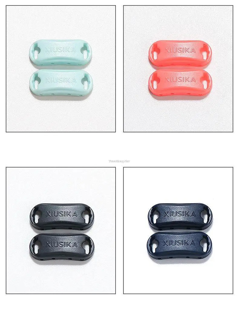 Fashion Shoelace buckle No tie Shoelaces Quick install lock Shoes Accessories AF1 Sneakers Shoe Charms 24 colors Laces Buckle