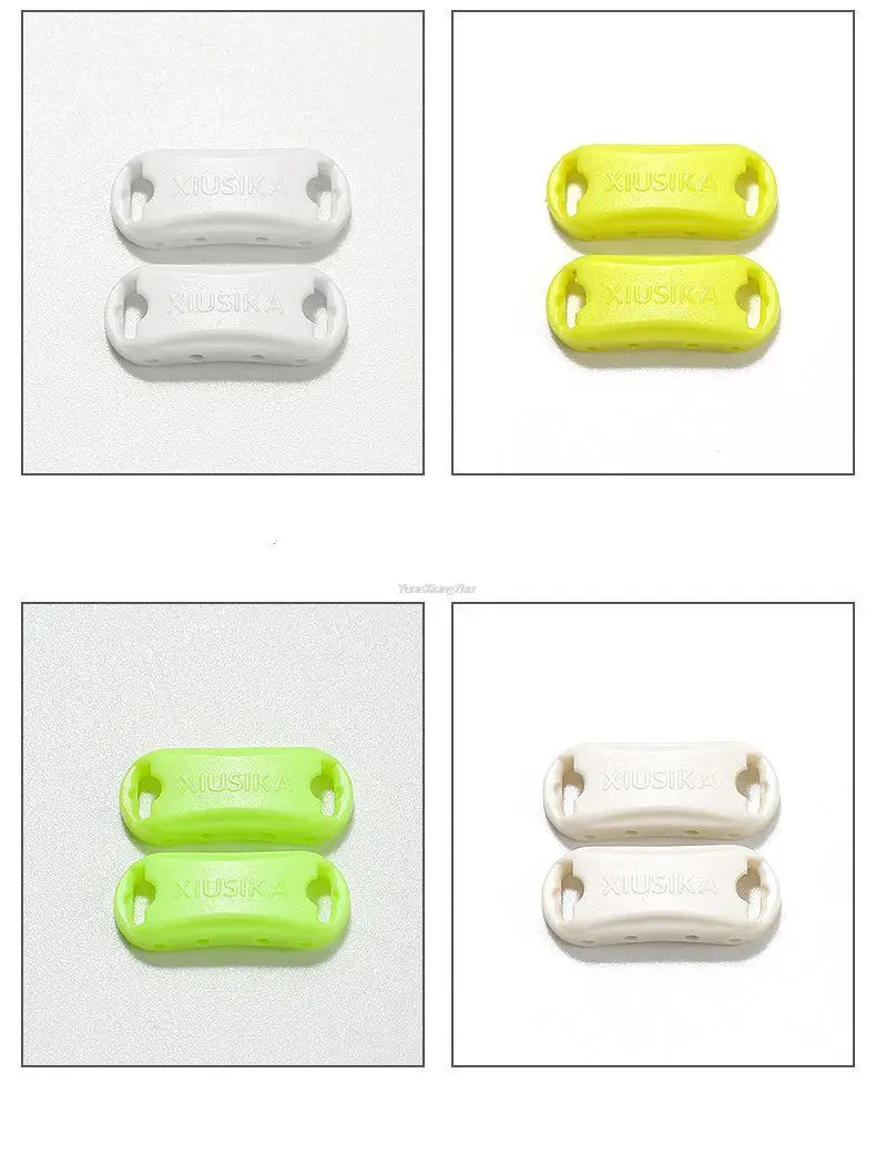 Fashion Shoelace buckle No tie Shoelaces Quick install lock Shoes Accessories AF1 Sneakers Shoe Charms 24 colors Laces Buckle
