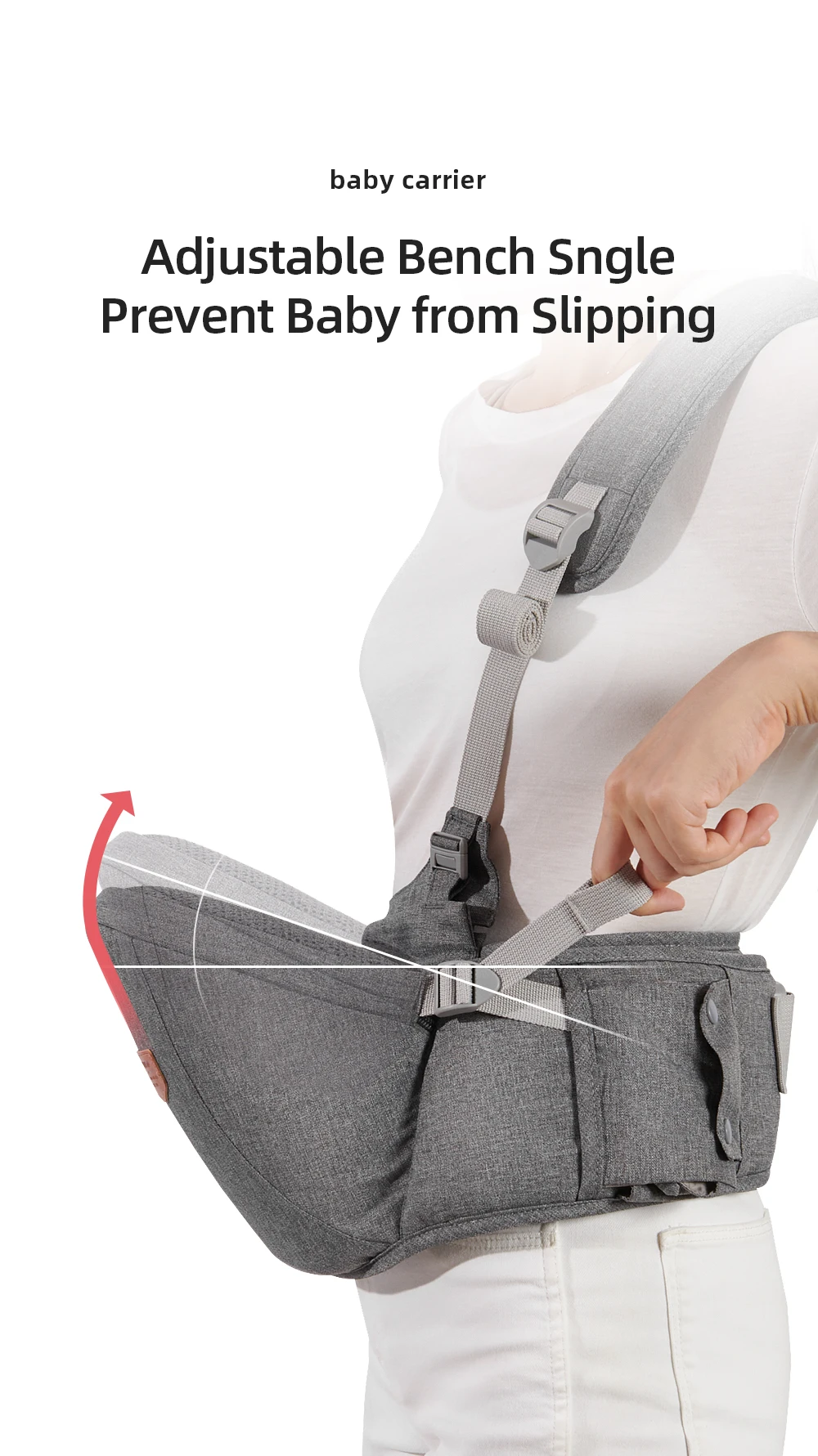 Sunveno New One Shoulder Baby Carrier Effortless Convenient Adjustable Detachable Baby Carrier High Quality Baby Accessories