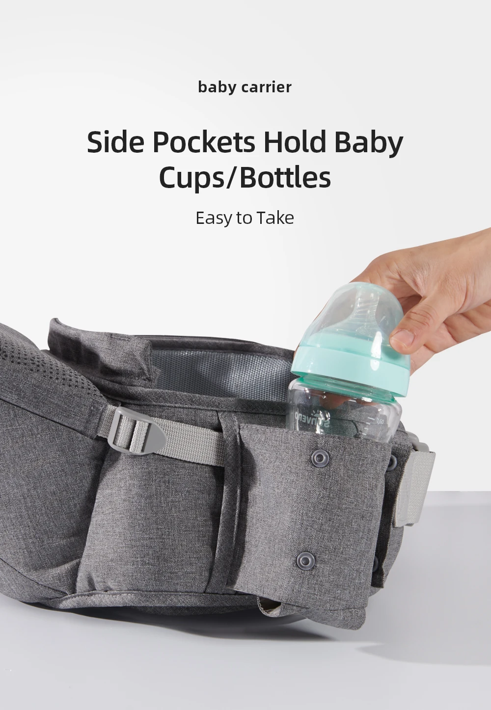 Sunveno New One Shoulder Baby Carrier Effortless Convenient Adjustable Detachable Baby Carrier High Quality Baby Accessories