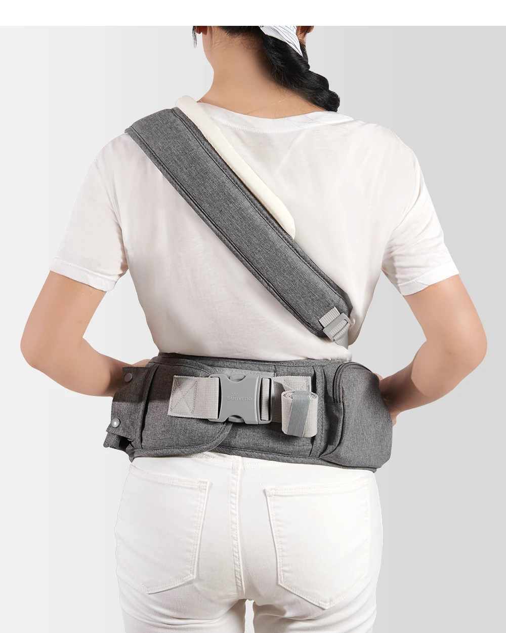 Sunveno New One Shoulder Baby Carrier Effortless Convenient Adjustable Detachable Baby Carrier High Quality Baby Accessories