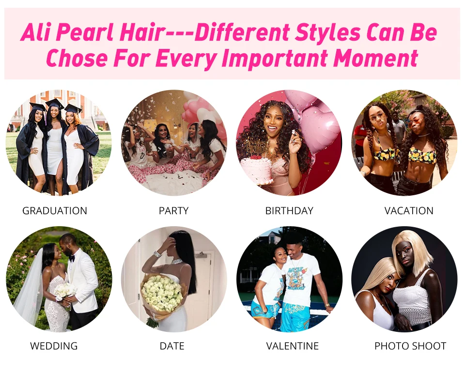 Straight 5x5 Closure Human Hair Pre-Plucked With Baby Hair Free Part Lace Closure Natural Black Color Ali Pearl Hair