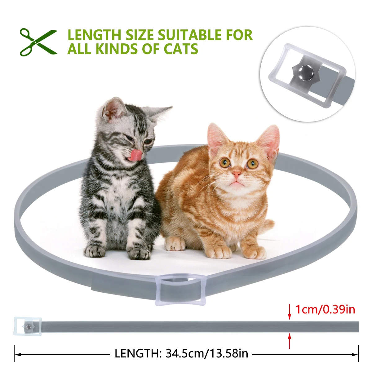 Dewel Pet Dog Collar Anti Flea Ticks Mosquitoes Outdoor Protective Adjustable PET Collar 8 Months Long-term Protection