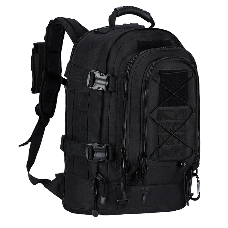 LQARMY 60L Military Tactical Backpack Army Assault Rucksack Outdoor 3Day Expandable Travel Backpack Hiking Molle Bug Out Bag