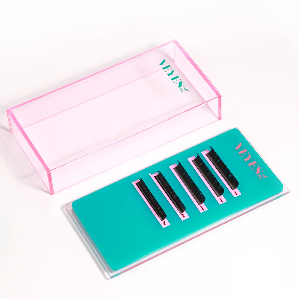 Veyes Inc Eyelash Extensions Acrylic Lash Holder Veyelash Eyelashes Pallet Storage Box Large Lash Tile Dust-proof Cover Makeup