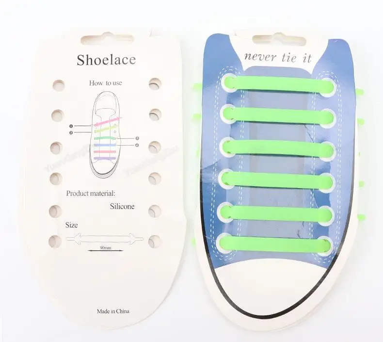 Luminous Silicone Shoelaces Night Glow No Tie Shoe laces Elastic Laces Sneakers Kids Adult Rubber Shoelace for Shoes 12Pcs