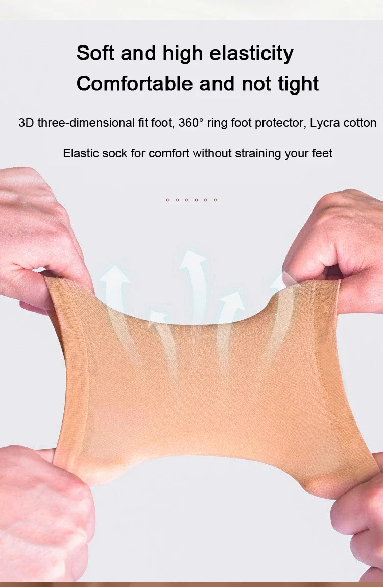 Silicone Heel Protector Feet Skin Care Socks Sleeve Feet Pads for Heel Relief Plantar Fasciitis Heel Pain Reduce Pressure