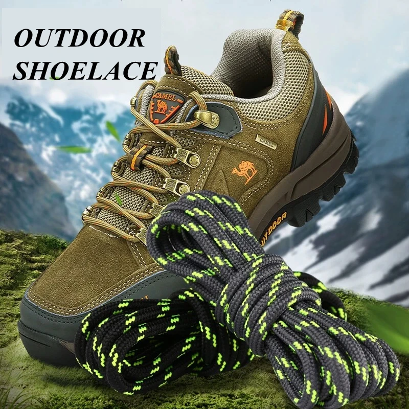 1Pair Outdoor Shoelaces Sport Casual Round Shoes Lace Hiking Slip Rope Shoe Laces Sneakers Boot Shoelace Strings