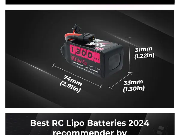 2PCS CNHL 4S 14.8V Lipo Battery 1100mAh 130C With XT60 Plug For FPV Airplane Quadcopter Helicopter