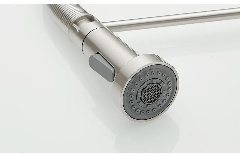 Fashion Kitchen Faucets Stainless Steel Faucets for Kitchen Sink Pull Down Spring Spout Mixers Tap Hot Cold Water Crane 9009