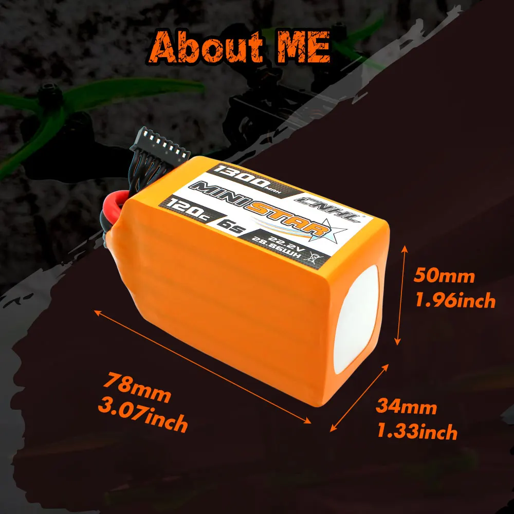 2pcs CNHL 6S 22.2V Lipo Battery 1300mAh 1500mAh 1800mAh 120C With XT60 Plug For RC FPV Drone Quadcopter Helicopter Airplane