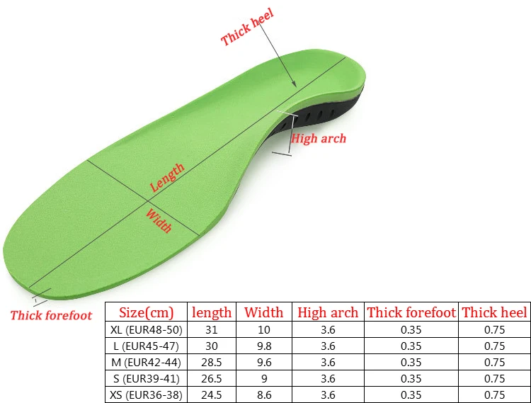 EVA Shoes Sole Orthopedic Insoles Plantar Fasciitis Feet Insoles Arch Supports Orthotics Inserts Relieve Flat Feet Shoe insole
