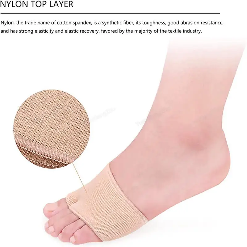 Silicone Shoe Pads Forefoot Cushion Orthopedic Insoles Men Women Thick Comfortable Half Insoles Toe separator Foot Care Products