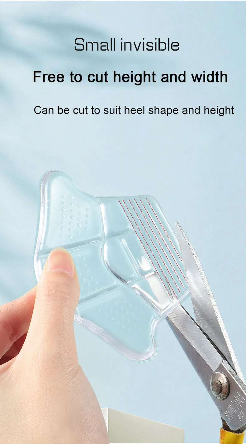 5D Silicone Heel Protectors Stickers Non Slip Shoe Pads Sneakers Insoles Foot Pain Relievers Adjust Size Cushion Care Inserts