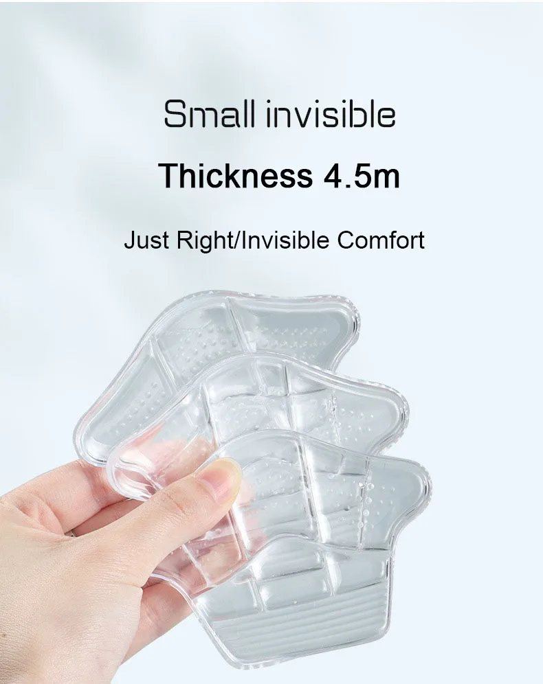 5D Silicone Heel Protectors Stickers Non Slip Shoe Pads Sneakers Insoles Foot Pain Relievers Adjust Size Cushion Care Inserts