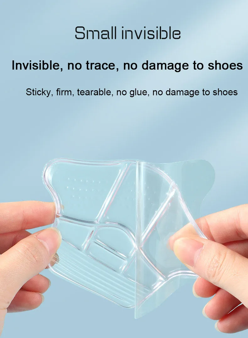 5D Silicone Heel Protectors Stickers Non Slip Shoe Pads Sneakers Insoles Foot Pain Relievers Adjust Size Cushion Care Inserts