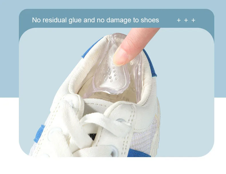 5D Silicone Heel Protectors Stickers Non Slip Shoe Pads Sneakers Insoles Foot Pain Relievers Adjust Size Cushion Care Inserts