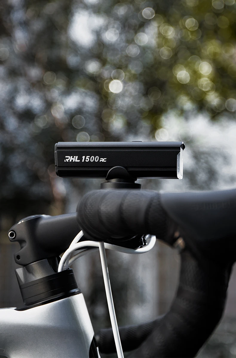 ROCKBROS Bike Light 1500LM5000mAh Type-C Bicycle Light Temperature Control IPX6 Aluminum LED Light Front Lamp Cycling Headlight