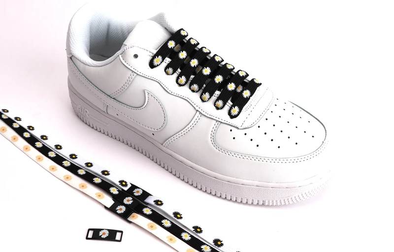 Little Daisies Shoelaces Cartoon Printing Fashion Women Men Shoes laces High-top Canvas Sneakers Shoelace AF1 Sports Shoelaces