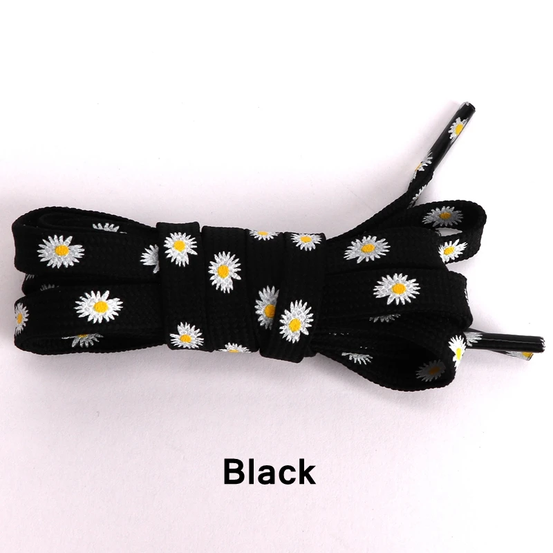 Little Daisies Shoelaces Cartoon Printing Fashion Women Men Shoes laces High-top Canvas Sneakers Shoelace AF1 Sports Shoelaces