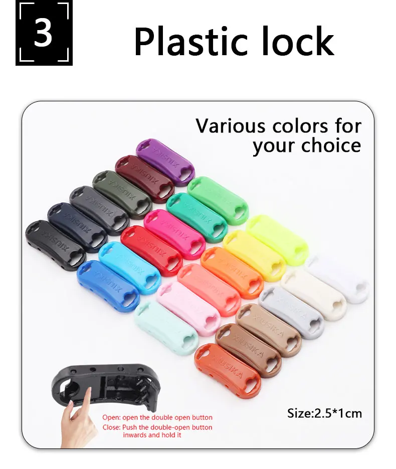 1Pair Elastic Laces Sneakers Tennis No Tie Shoelaces Adults Kids 8MM Wide Flats Rubber Shoelace Without Ties Shoes Accesories