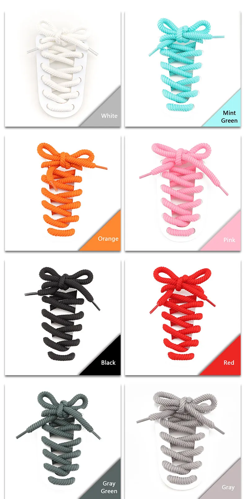 Quality Round Shoelaces 8mm Thicker Shoelace Running Sneakers Laces 1Pair 100/120/140/160CM Boots Shoe laces Shoes Accessories