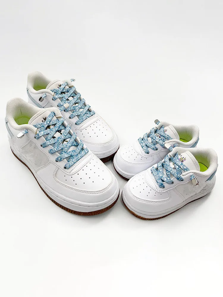 New Cashew Flower Elastic laces Sneakers Kids Adult 8MM Flat Shoelace without ties No tie Shoelaces for Shoes Accessories