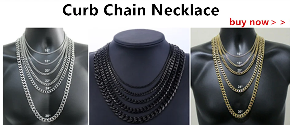 3-11mm Men's Bracelets Stainless Steel Curb Cuban Link Chain Black Gold Color Silver Color Bracelet For Women Jewelry KBM03