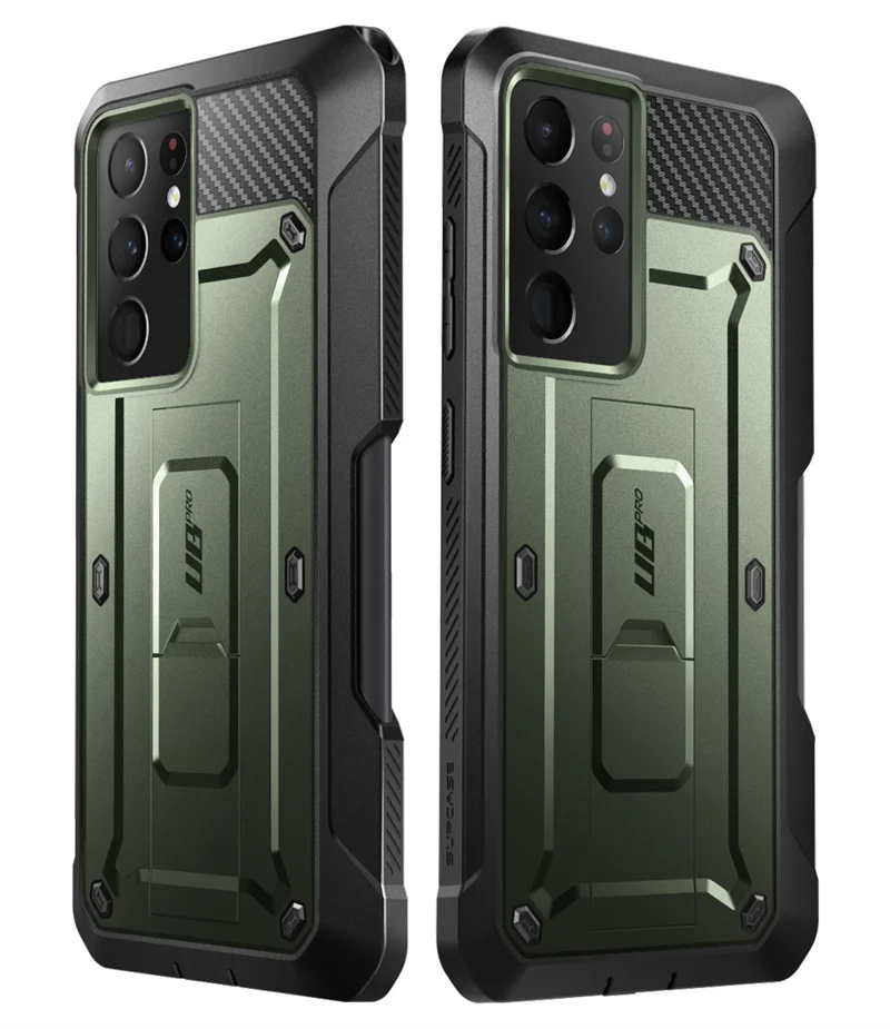 For Samsung Galaxy S21 Ultra 5G Case (2021 Release) SUPCASE UB Pro Full-Body Dual Layer Rugged Holster Kickstand with S Pen Slot