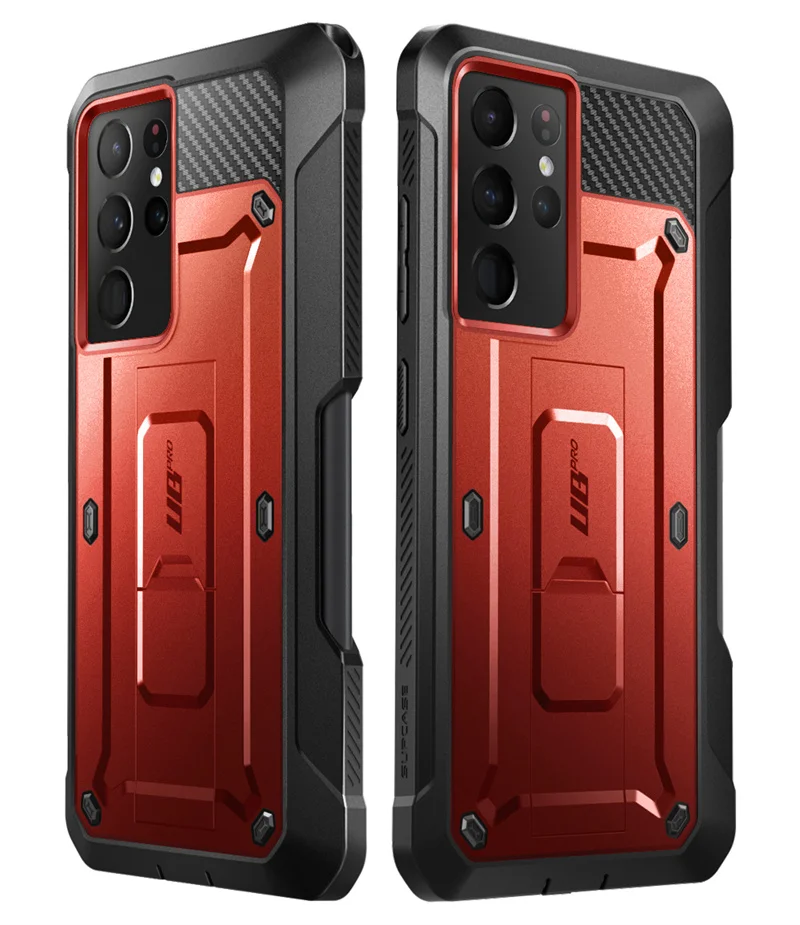 For Samsung Galaxy S21 Ultra 5G Case (2021 Release) SUPCASE UB Pro Full-Body Dual Layer Rugged Holster Kickstand with S Pen Slot