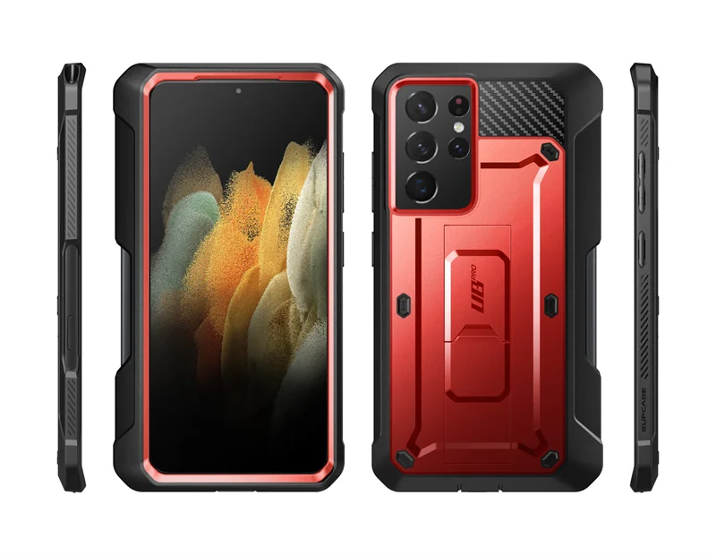 For Samsung Galaxy S21 Ultra 5G Case (2021 Release) SUPCASE UB Pro Full-Body Dual Layer Rugged Holster Kickstand with S Pen Slot