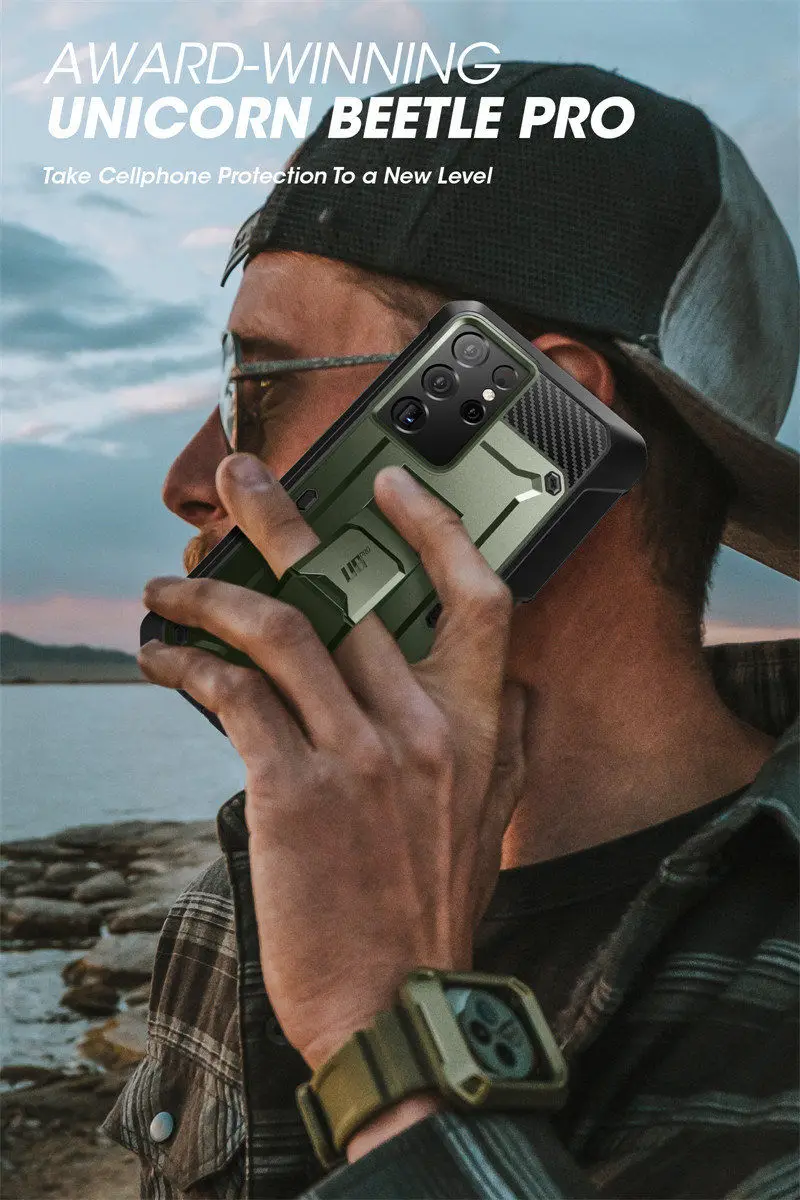 For Samsung Galaxy S21 Ultra 5G Case (2021 Release) SUPCASE UB Pro Full-Body Dual Layer Rugged Holster Kickstand with S Pen Slot