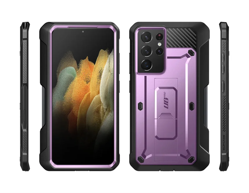 For Samsung Galaxy S21 Ultra 5G Case (2021 Release) SUPCASE UB Pro Full-Body Dual Layer Rugged Holster Kickstand with S Pen Slot