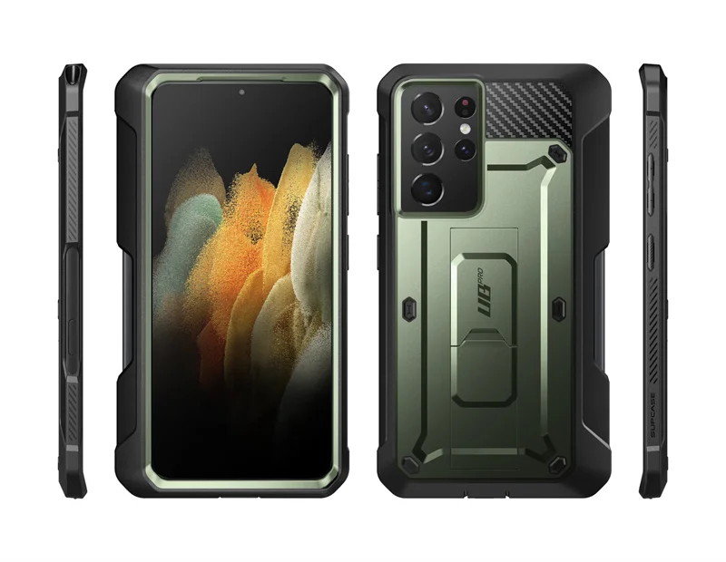 For Samsung Galaxy S21 Ultra 5G Case (2021 Release) SUPCASE UB Pro Full-Body Dual Layer Rugged Holster Kickstand with S Pen Slot