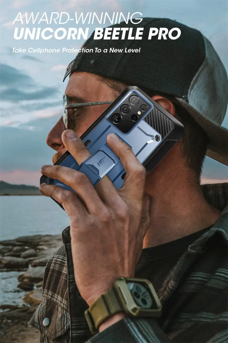 For Samsung Galaxy S21 Ultra 5G Case (2021 Release) SUPCASE UB Pro Full-Body Dual Layer Rugged Holster Kickstand with S Pen Slot