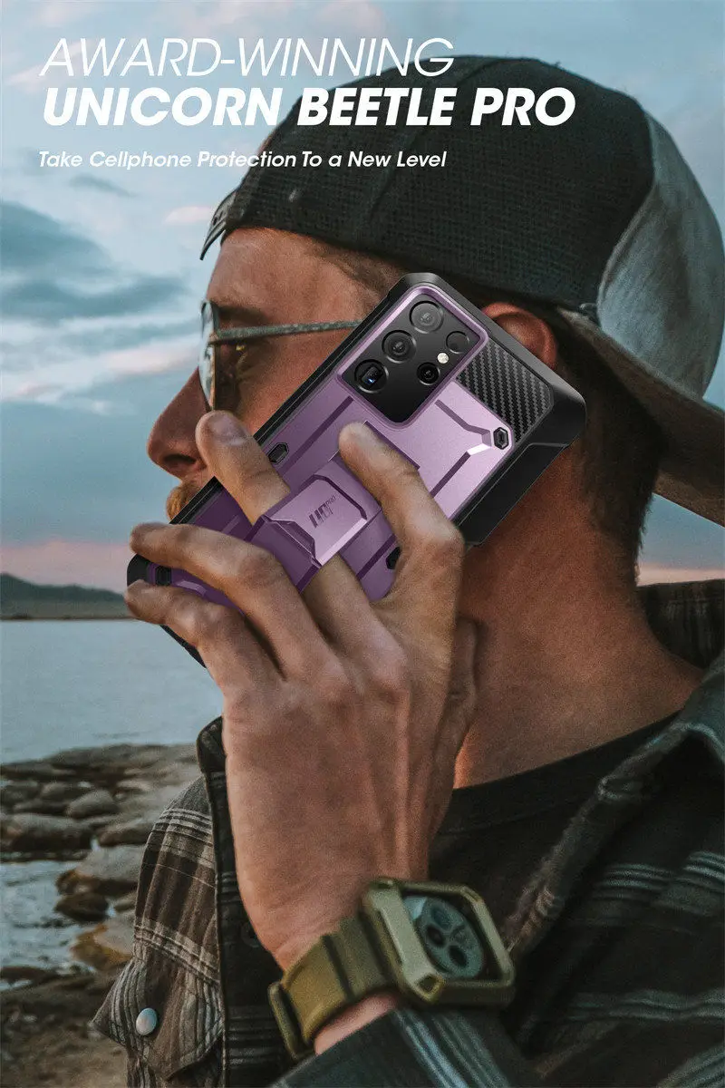 For Samsung Galaxy S21 Ultra 5G Case (2021 Release) SUPCASE UB Pro Full-Body Dual Layer Rugged Holster Kickstand with S Pen Slot