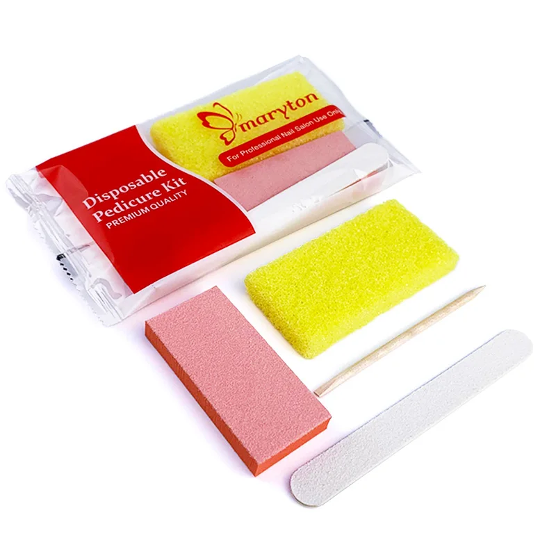 800 Sets/Carton Disposable Pedicure Nail File Kits Salon Manicur natural Nail Polis