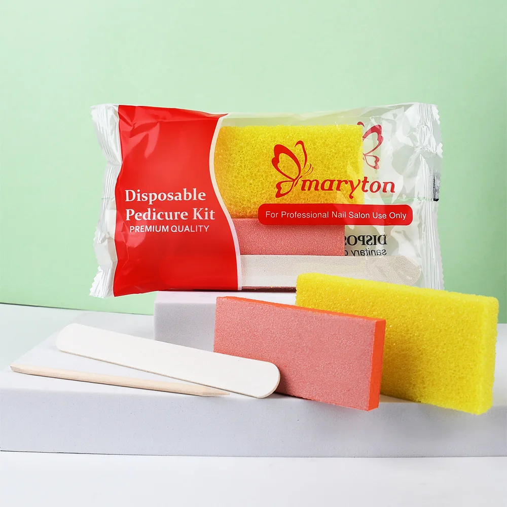 800 Sets/Carton Disposable Pedicure Nail File Kits Salon Manicur natural Nail Polis