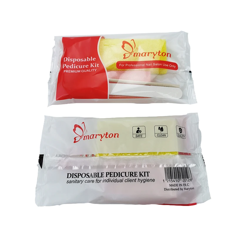 800 Sets/Carton Disposable Pedicure Nail File Kits Salon Manicur natural Nail Polis